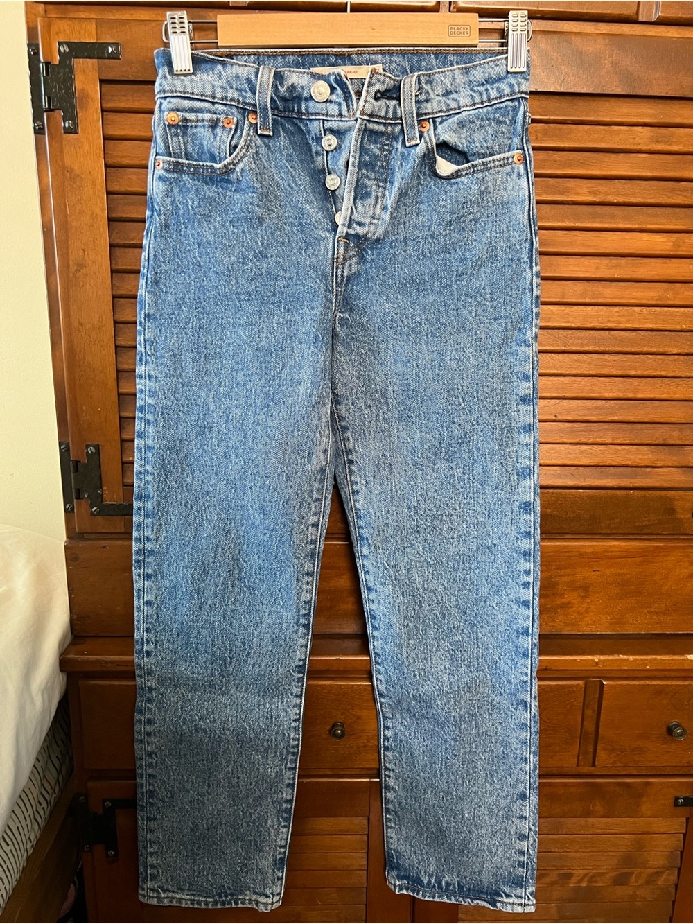 Levi's Premium Wedgie Straight Jeans SIZE 23W 26L
